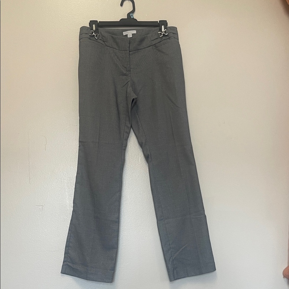 New York & Company Gray stretch Dress Pants with Silver Accents